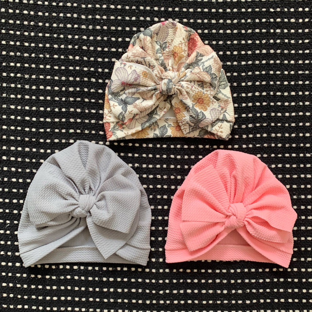 Baby Bow Turban Hat Bundle